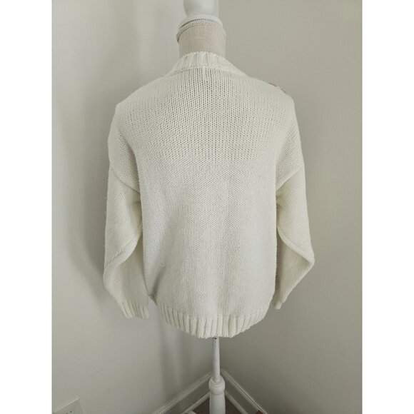 Gina Peters Fair Isle Vintage Crew Pullover Knit 80s 90s Geometric Sweater L - Picture 5 of 9